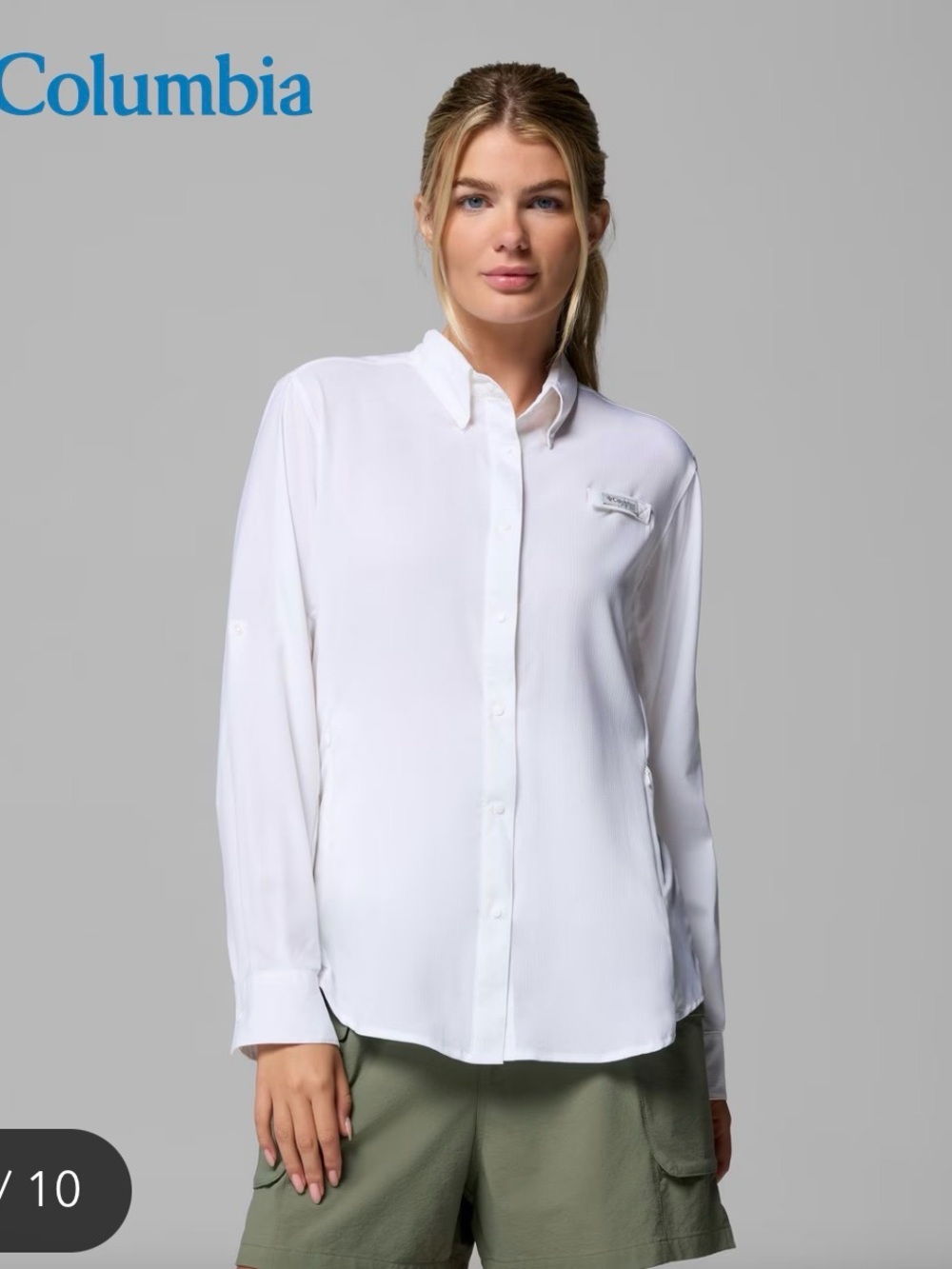 Columbia • PFG Tamiami II Long Sleeve Shirt Fishing Hiking • Sz XS